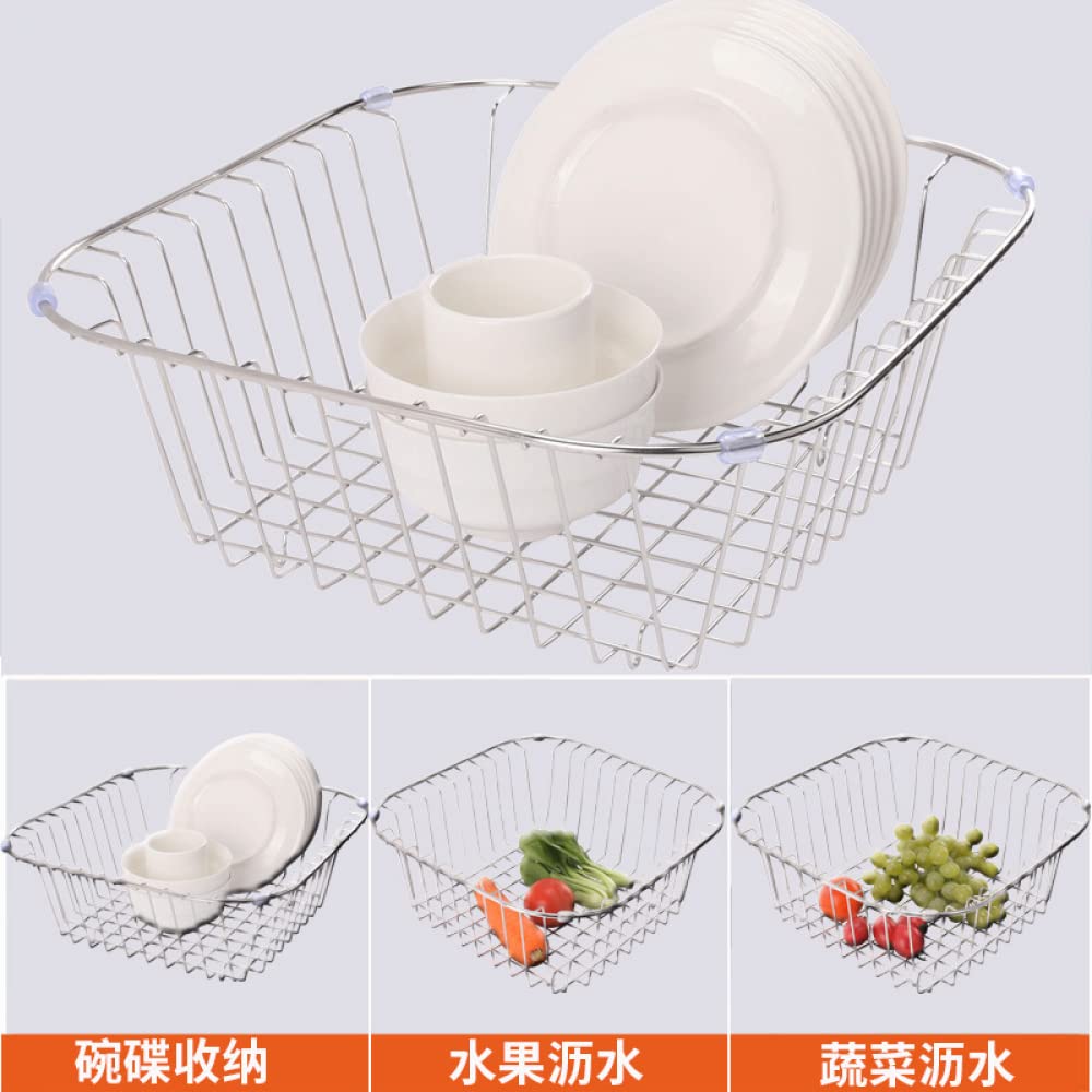 ARKEM Escurreplatos De Cocina, Escurreplatos De Fregadero, Cesto Escurreplatos De Fregadero, Cesto para Fruta Y Vajilla, Estante Cesto para Vajilla De Fregadero.-32 * 32cm