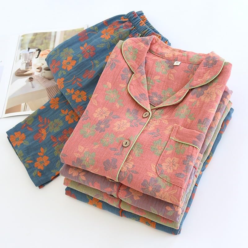 Ensemble pyjama floral en coton doux pour vos soirées cocooning - 5