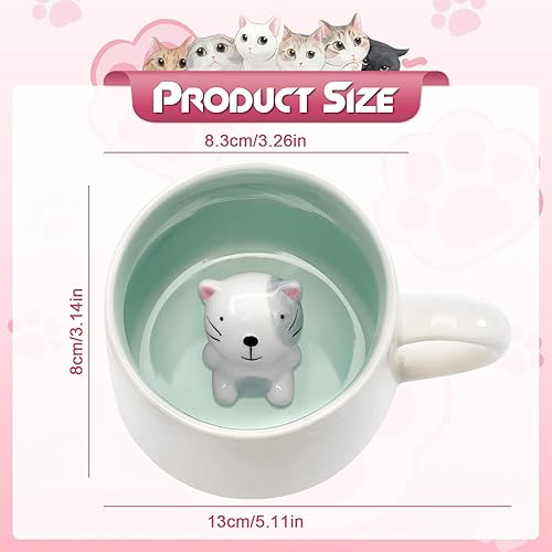 Miniatura 2 de VANUODA Bonita taza de té de rana, taza de té de café 3D, graduación, San Valentín, día de la madre, Pascua, regalos de Navidad para mujeres, mamá,