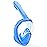 Kids Snorkel Mask Full Face, Snorkeling Gear for Kids 2-14 with Camera Mount, 180 Degree Panoramic View Snorkeling Set Anti-Fog Anti-Leak (Blue)