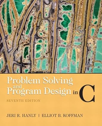 Problem Solving and Program Design in C : Hanly, Jeri R., Koffman ...