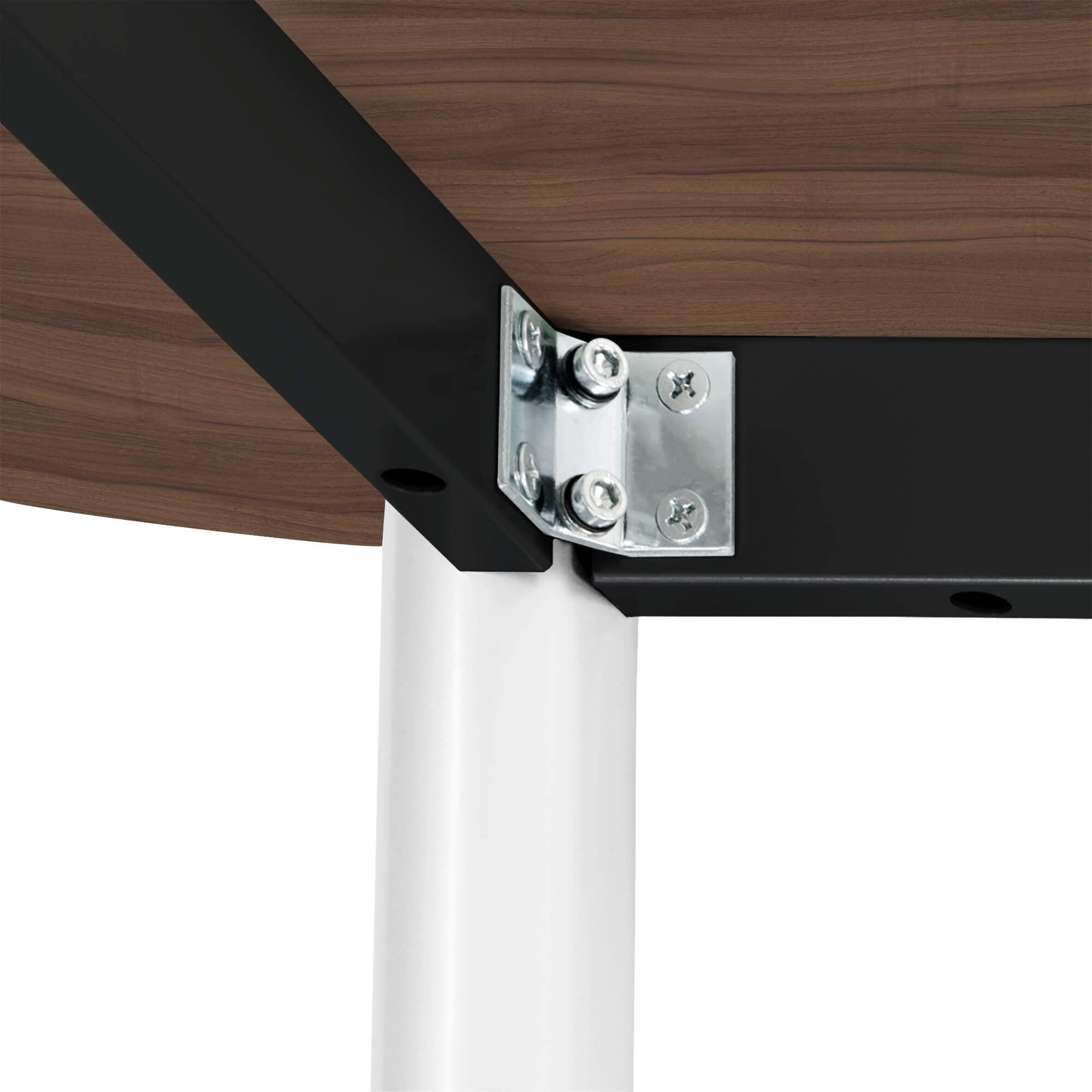 Weber Büro Optima - Tavolo da riunione professionale, ovale, 200 x 100 cm, 4-6 persone