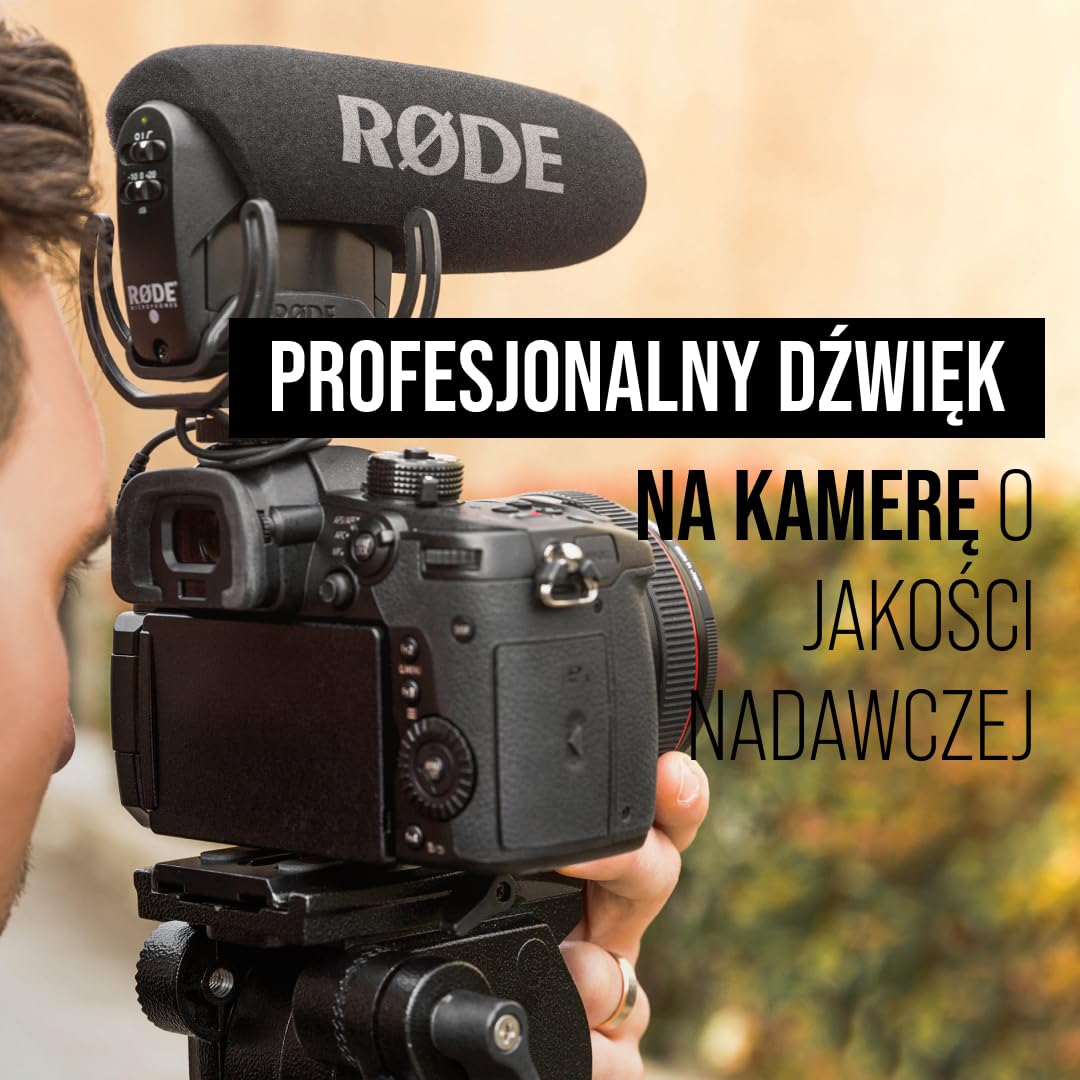 RØDE VideoMic Pro - Profesjonalny mikrofon strzałowy na kamerę z filtrem dolnoprzepustowym i padem do filmowania, tworzenia treści i nagrywania w plenerze | Prowansja Francja. Bezpieczne opakowanie. W zestawie faktura, w tym VAT.