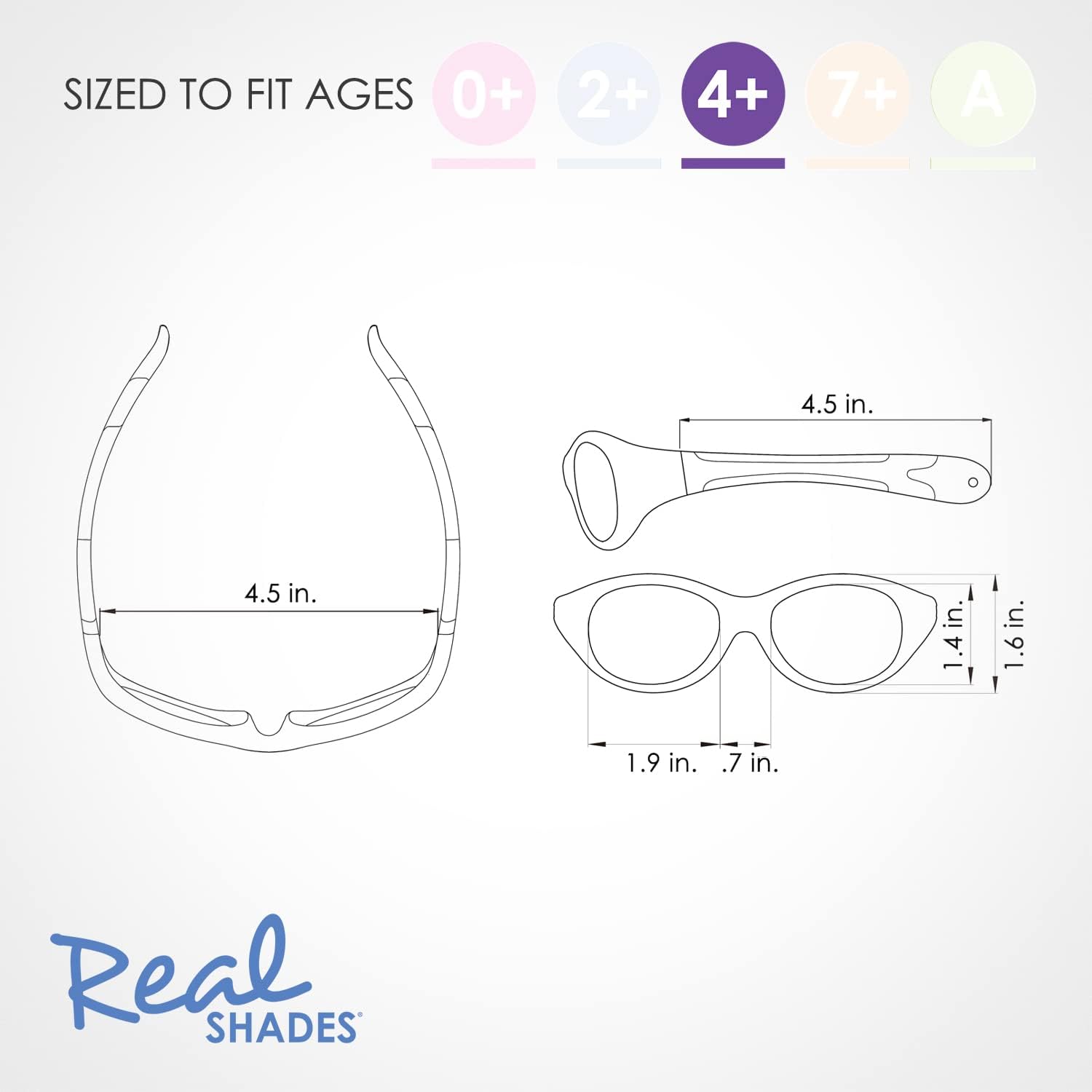 Real Kids Shades Explorer Sunglasses for Baby, Toddler, Kid - 100% UVA UVB Protection, Polycarbonate Lenses, Unbreakable, Wrap Around Frames