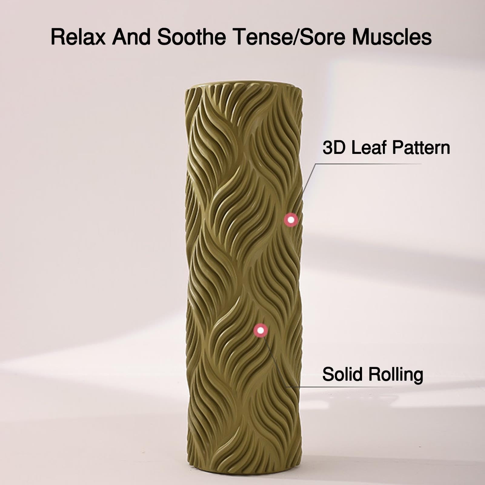 Rouleau en mousse solide, rouleau portable, massage complet du corps