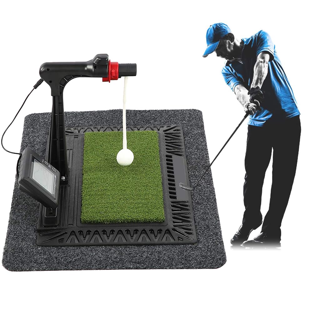 Trenażer swingu golfowego, cyfrowy trening swingu Golfowy przyrząd do ćwiczeń swingu Maty do gry w golfa z cyfrowym ekranem, obrót o 360 stopni Trenażer uderzeń golfa Swing