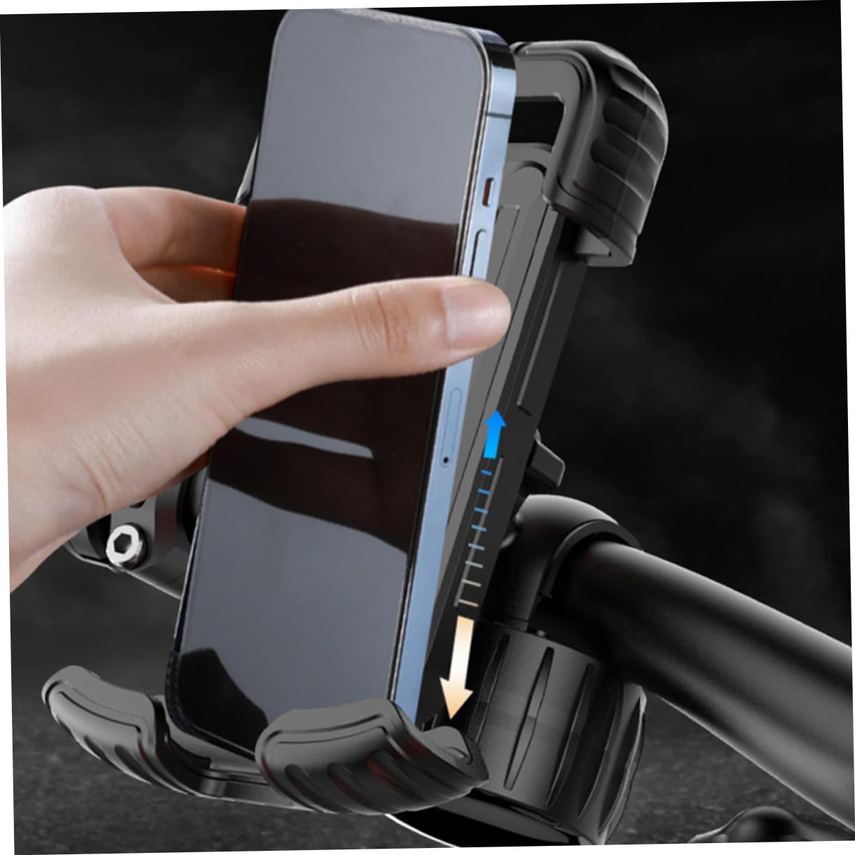 Artibetter 4pièces Support De Téléphone Antichoc Et Antidérapant pour Guidon De Vélo Et Scooter Fixation Universelle pour Smartphones