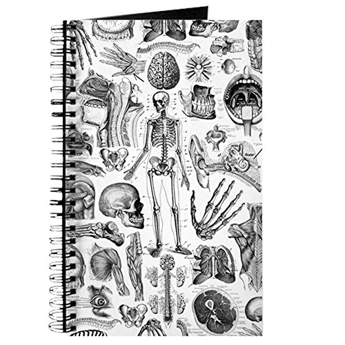 CafePress Anatomy_W_Twin_Duvet Spiral Bound Journal Notebook, Personal Diary, Lined
