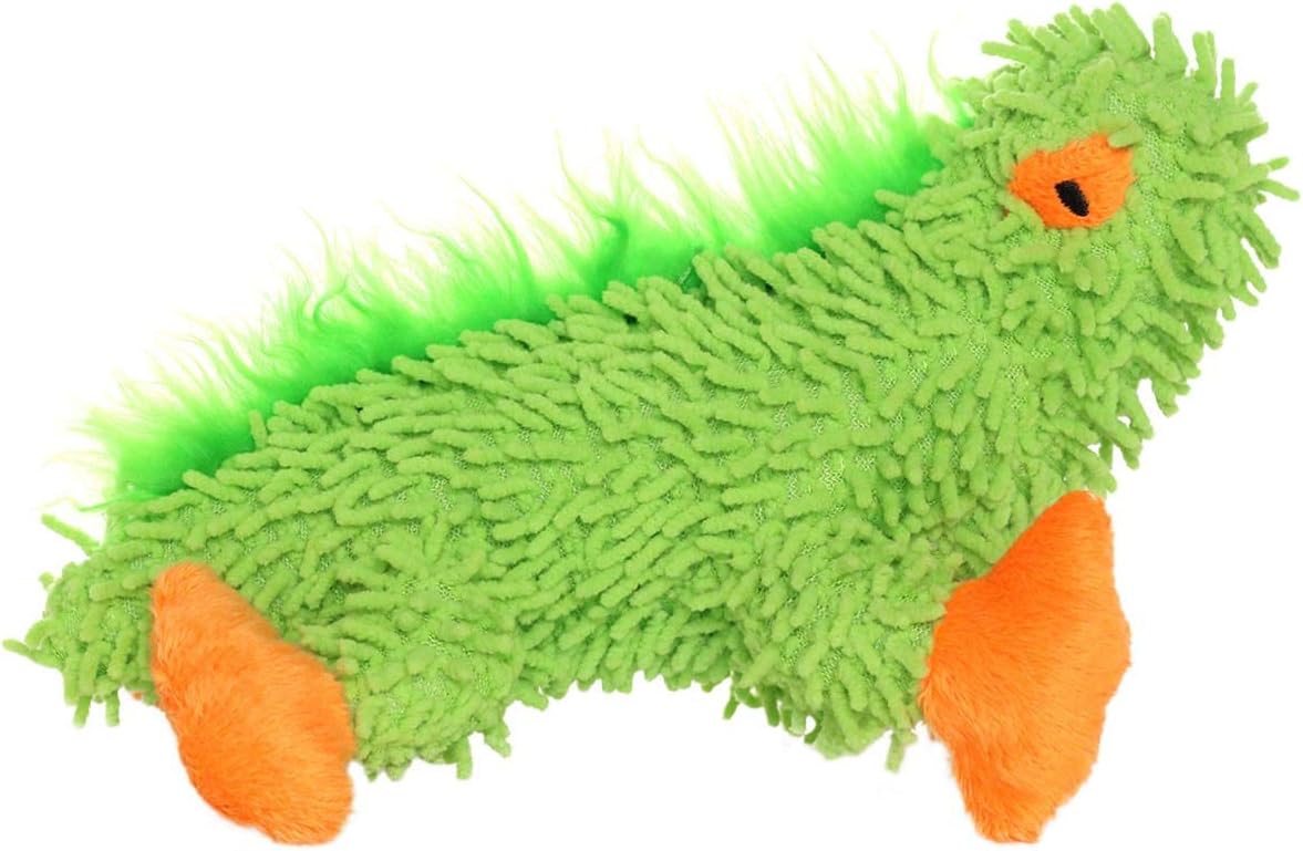 MIGHTY- Microfiber – Made with Stuffing. Strong & Tough. Interactive Play Dog Toy. Machine Washable & It Floats (Lizard, Jr 2 Pack)