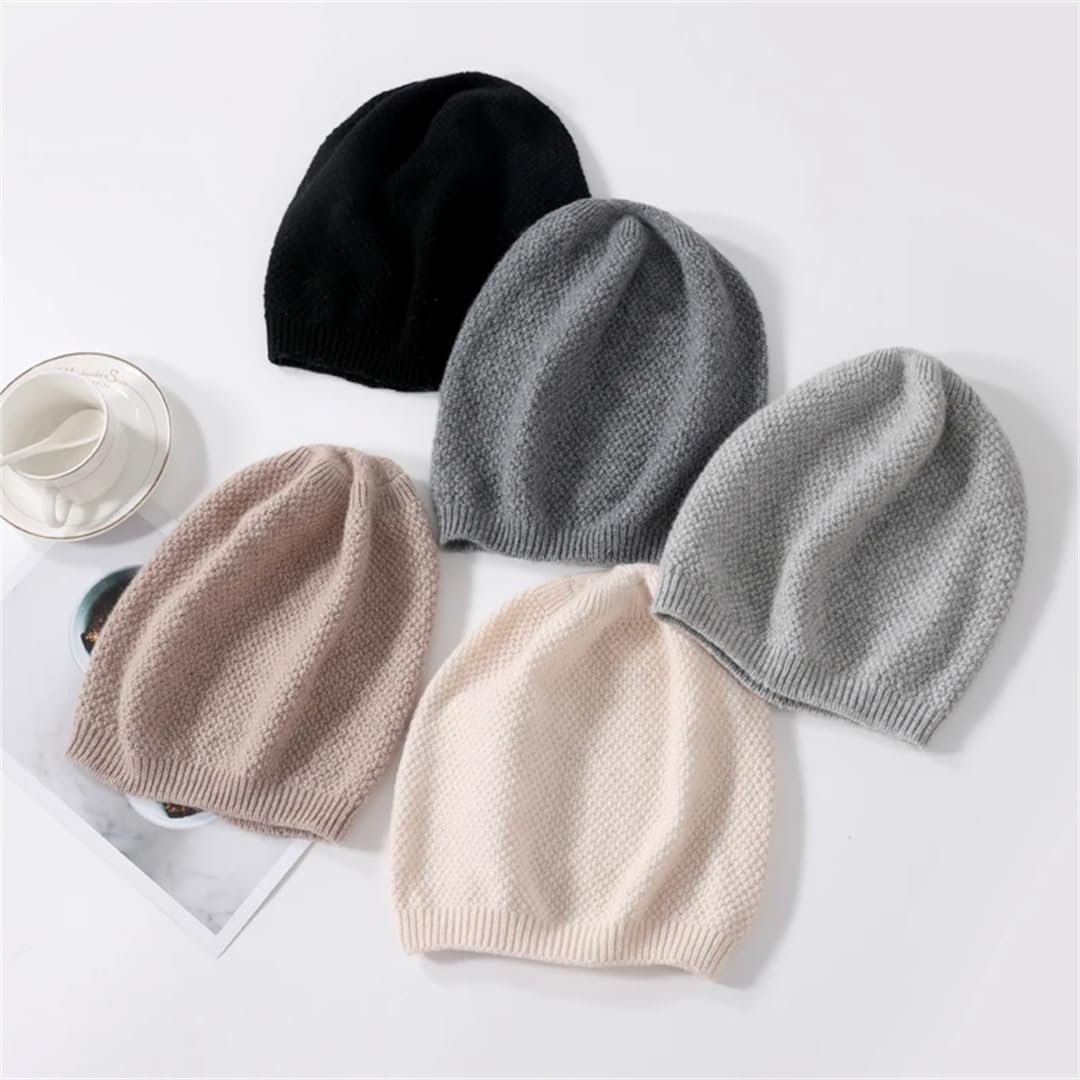 Wvapzxx 100% wełniana damska czapka zimowa dzianinowa ciepła miękka kaszmir czapki narciarskie Bonnet Skullies czapka