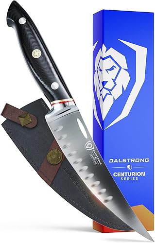 Dalstrong Cuchillo curvo para deshuesar  6 pulgadas  Serie Centurion  Cuchillo de cocina sueco 14C28N de acero inoxidable de alto carbono  Navaja
