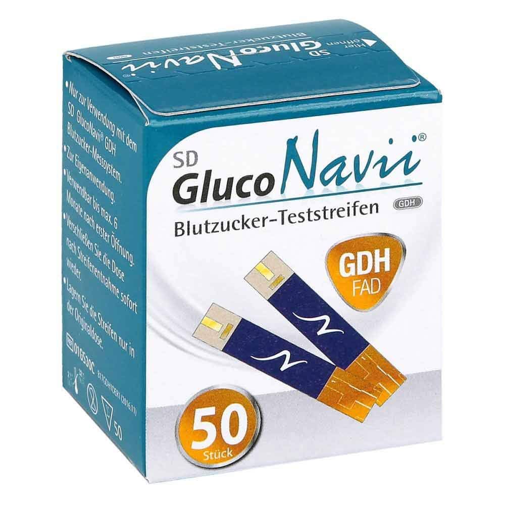 SD Gluco Navii Blutzucker Teststreifen 50 Stück GDH FAD Standard