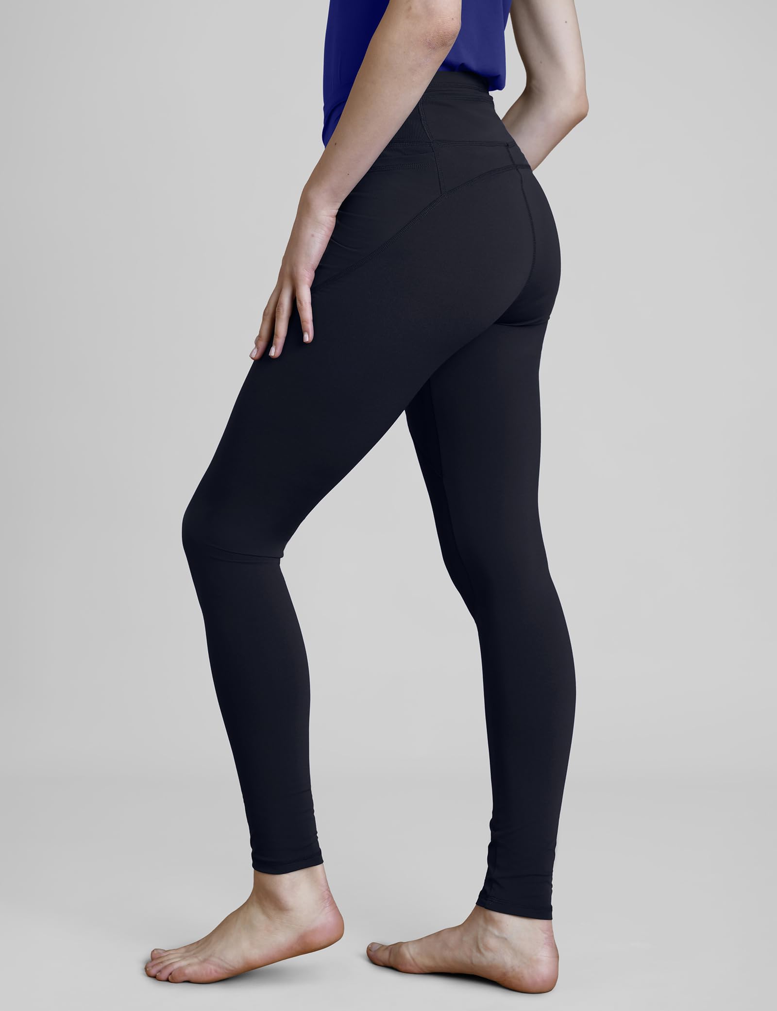 Leggings da donna a vita alta, morbidi, elasticizzati, da palestra, traspiranti, svasati, leggings da yoga per allenamento, corsa, studio e abbigliamento casual