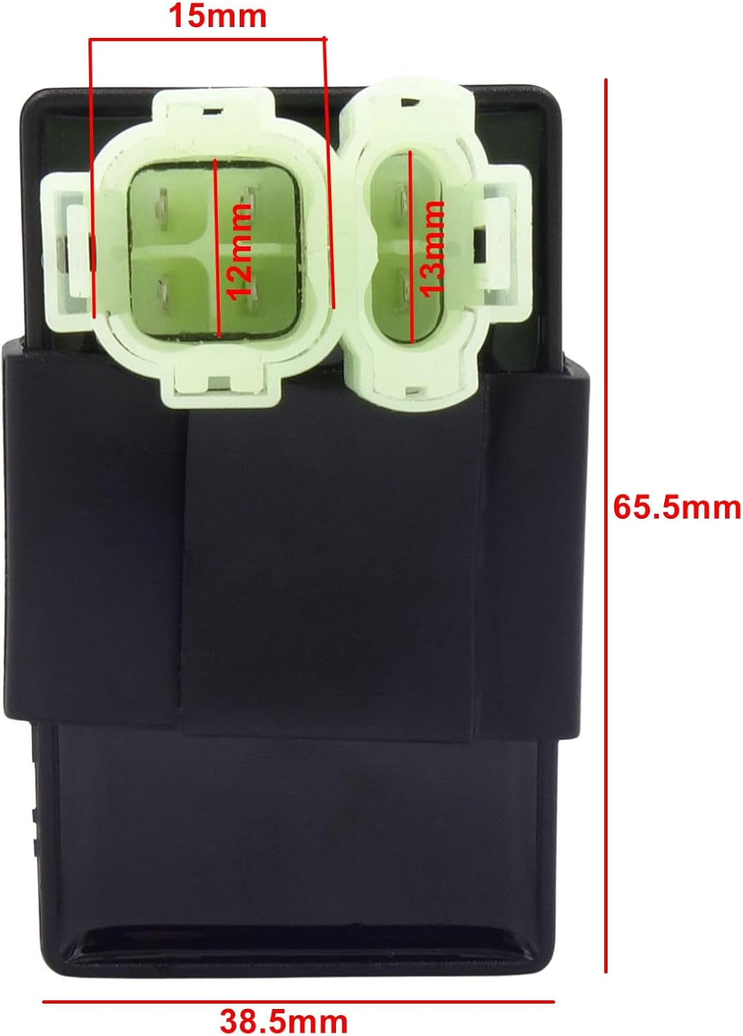 6 Pin AC CDI Box Compatible with Gy6 49cc 50cc 90cc 125cc 150cc 200cc 250cc Tao Tao Kymco Jonway Vitacci Lance Cabo Scooter, many 4-stroke models of ATVs, dirt bikes, go karts, and mopeds.