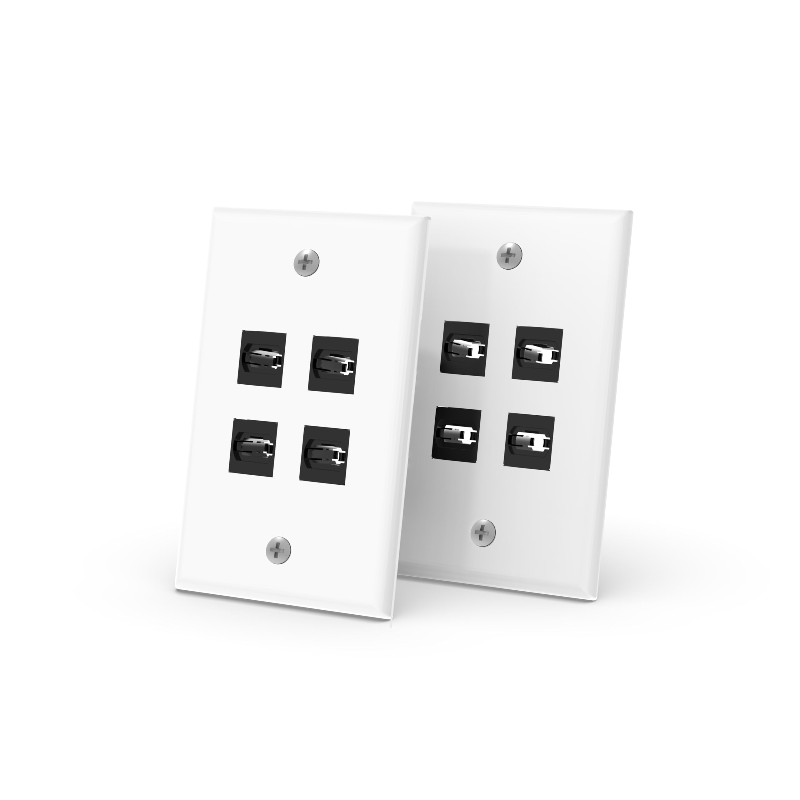 Piastra Per Cablaggio Presa Dati Per Keystone Module IP44, Da Parete, Con Coperchio, Inserto Doppia Banda Con Porte Riteav