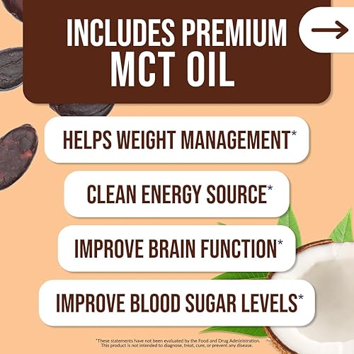 Miniatura 6 de NAKED Shake - Batido de Proteína de Cacao Caliente - Polvo de Proteína a Base de Plantas con Aceite Mct - Sin Gluten, Sin Soja, Sin OGM ni