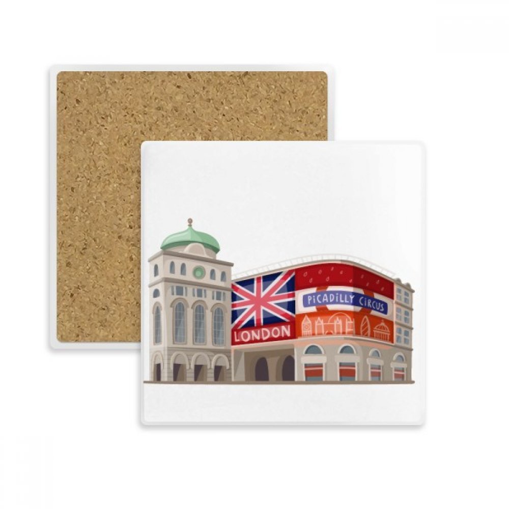 Coaster en pierre de Londres avec peinture d'architecture du Royaume-Uni