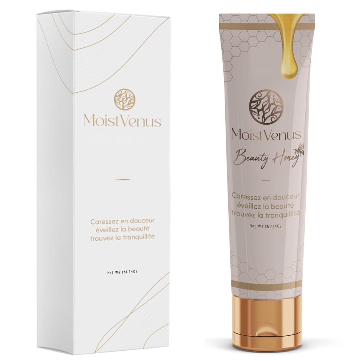 【W受賞・皮膚科医監修】140g 潤滑ゼリー ハチミツ アロエ 美容エキス配合 VIO ローション 大容量 オーガニック Beauty Honey 妊活 潤い ジェル ノンアルコール 挿入 潤滑剤 ゼリー 女性用 男性用 うるおい 美容 エキス VIO フェムケア