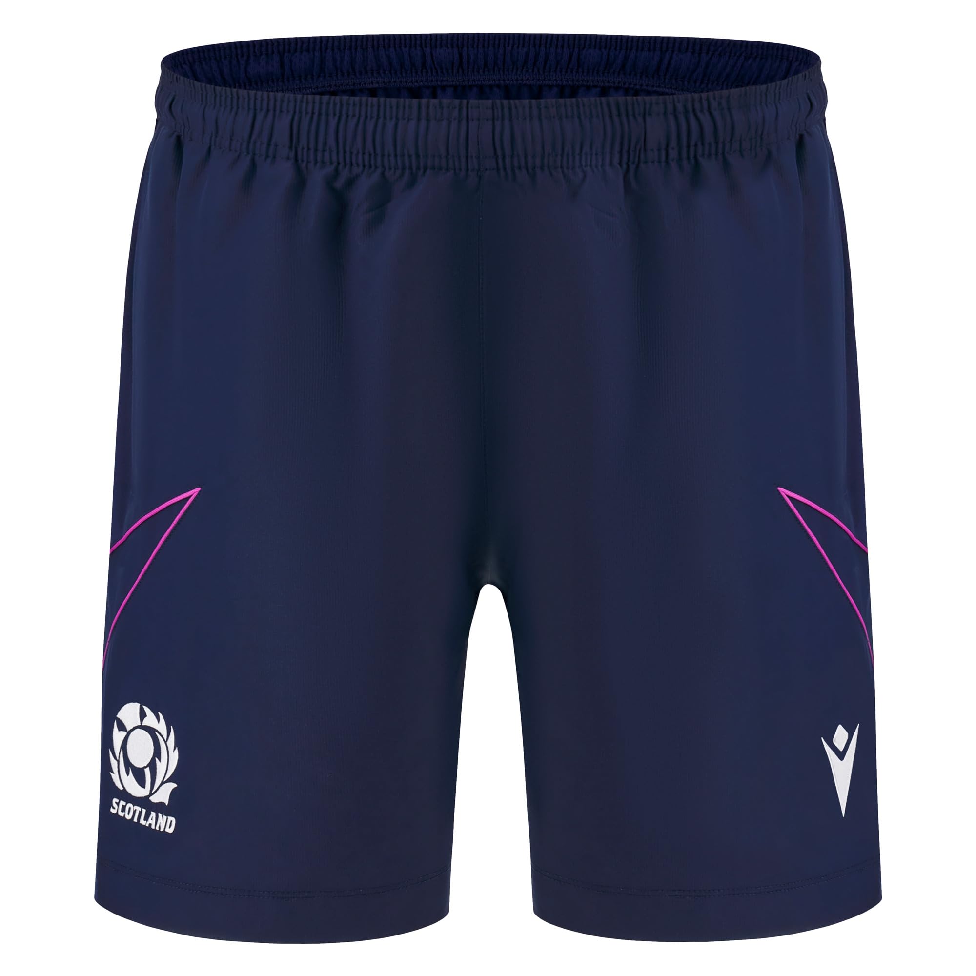 '25-'26 Scotland Rugby Training Bermuda Shorts (Navy) Polyester Made By: Macron Men's Navy Xxl
