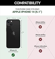 Vista 3 de SURAZO Funda de piel tipo cartera para Apple 14 – RFID 3 ranuras para tarjetas y bolsillo para efectivo – Cierre magnético seguro y función