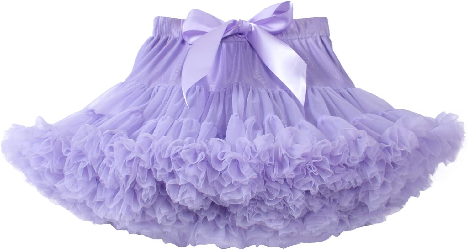 Tutu.kk Baby Girls Tutu Skirt Princess Fluffy Soft Tulle Ballet Birthday Party Pettiskirt (9M-8T)