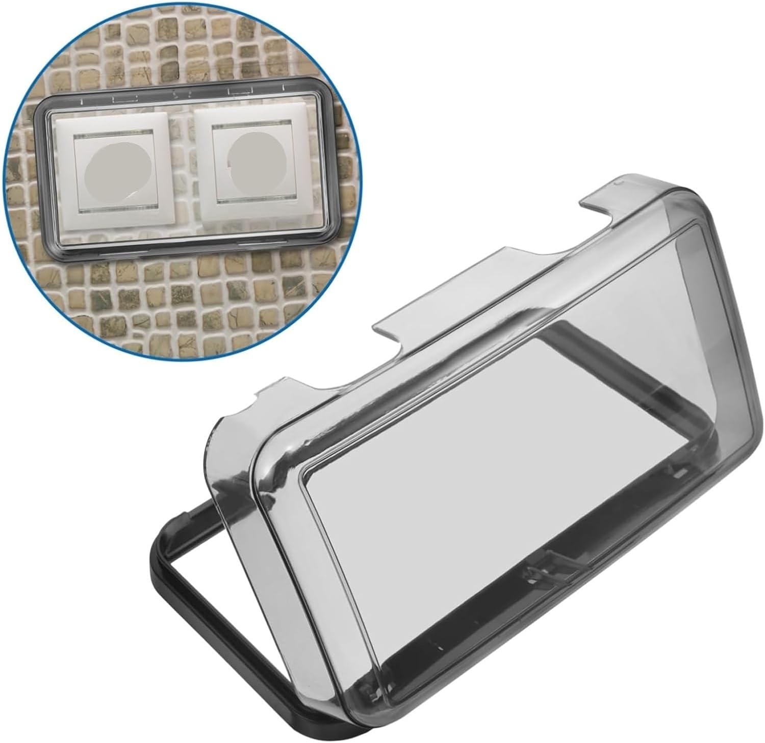 Plug Covers,Electrical Outlet Cover Box - Socket Box Outlet Case Socket Protective Case Bathroom Water-Resist Socket Case Socket Shell