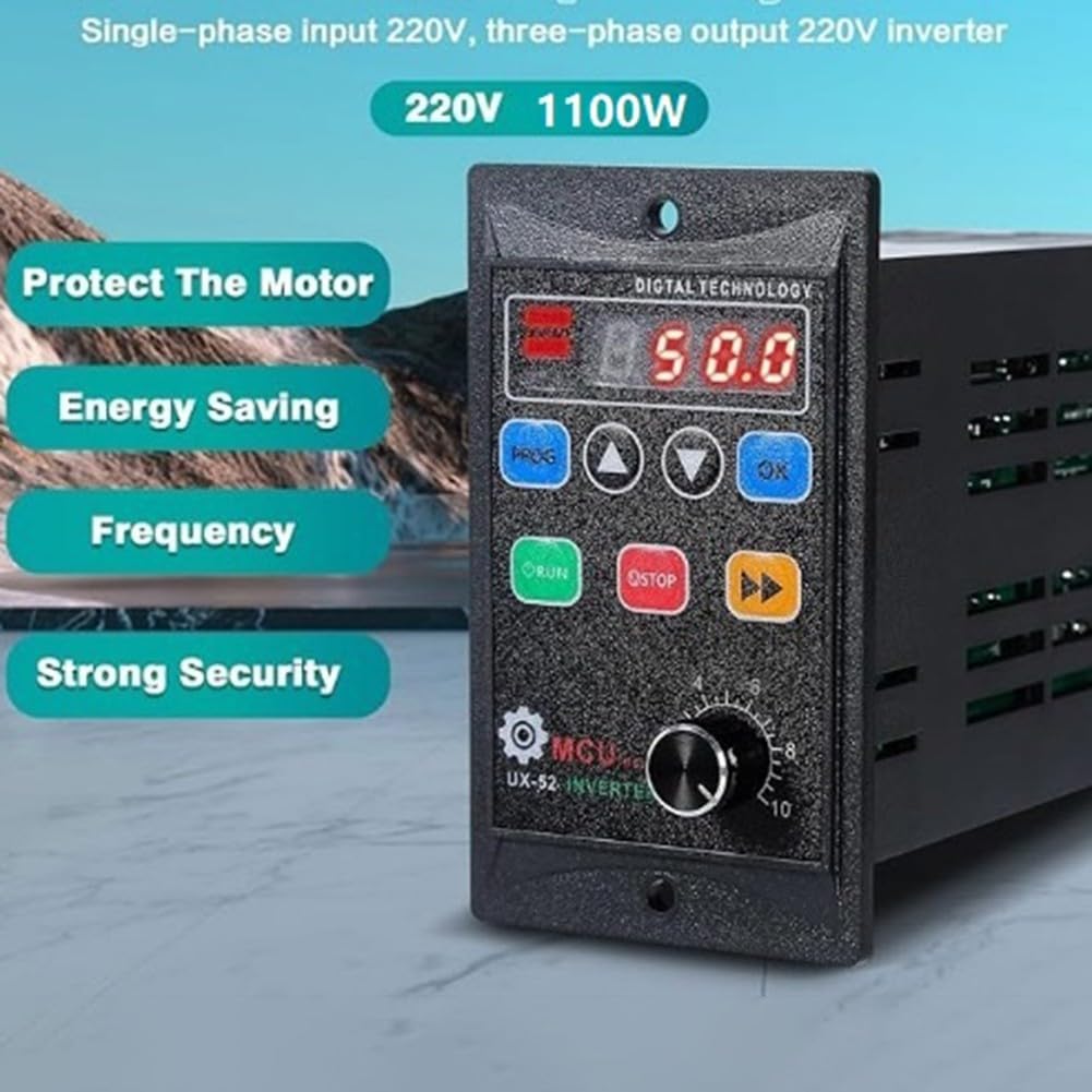 Convertitore per frequenza 1.1KW Ingresso 220V Uscita Trifase