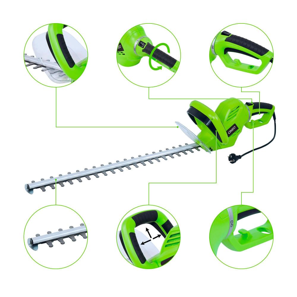 Taille-haie électrique 650W - Tailler nettement et précisément vos haies et arbustes - Léger et très maniable - Double lame | Double lame, Léger et très maniable, Taille nette et précise, Pour haies et arbustes