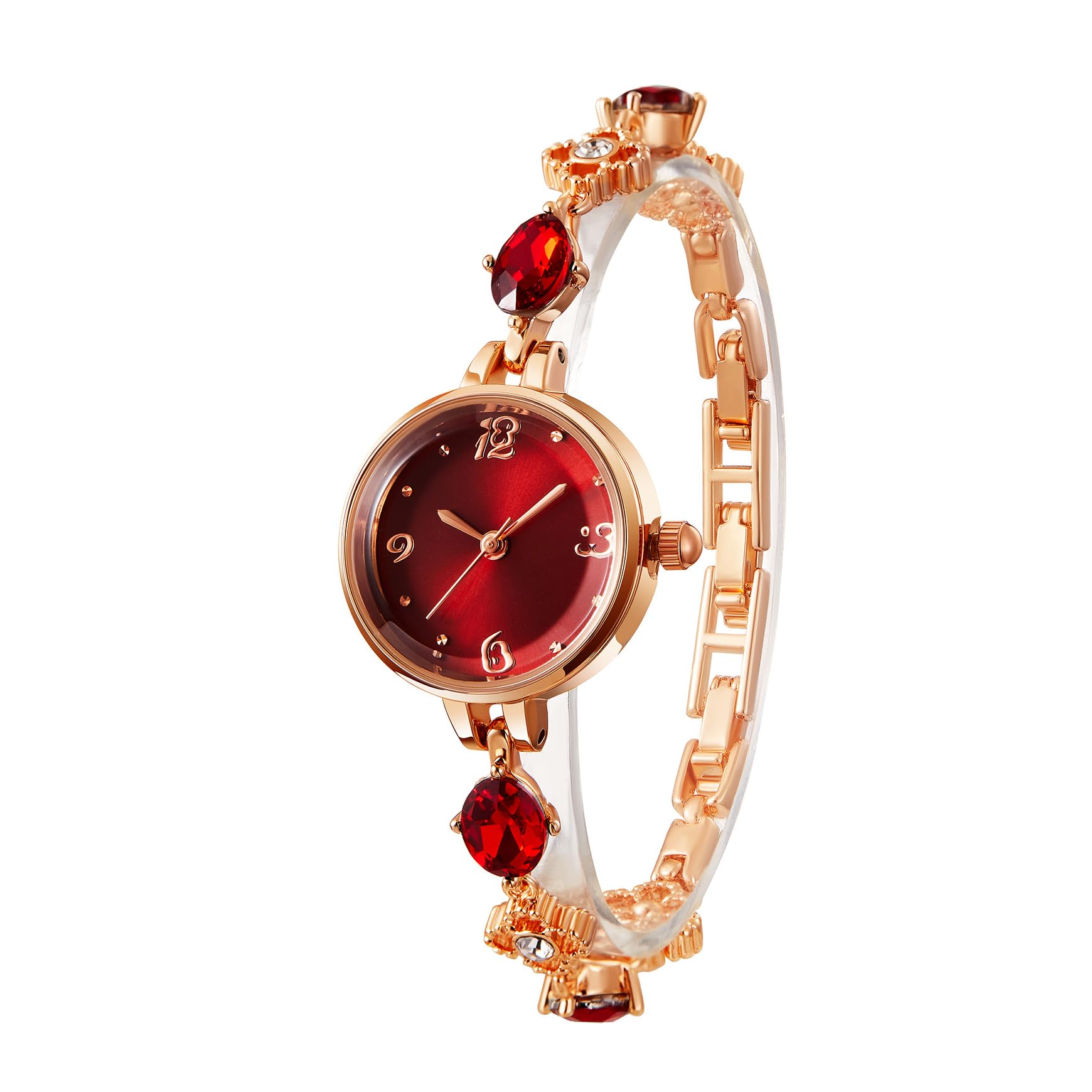 TIME100 Womens Bracelet Watch Round Mini Watches for Women Waterproof Exquisite Gifts for Women, Red, fashion (B0CF1P442N) Amazon Price History, Amazon Price Tracker