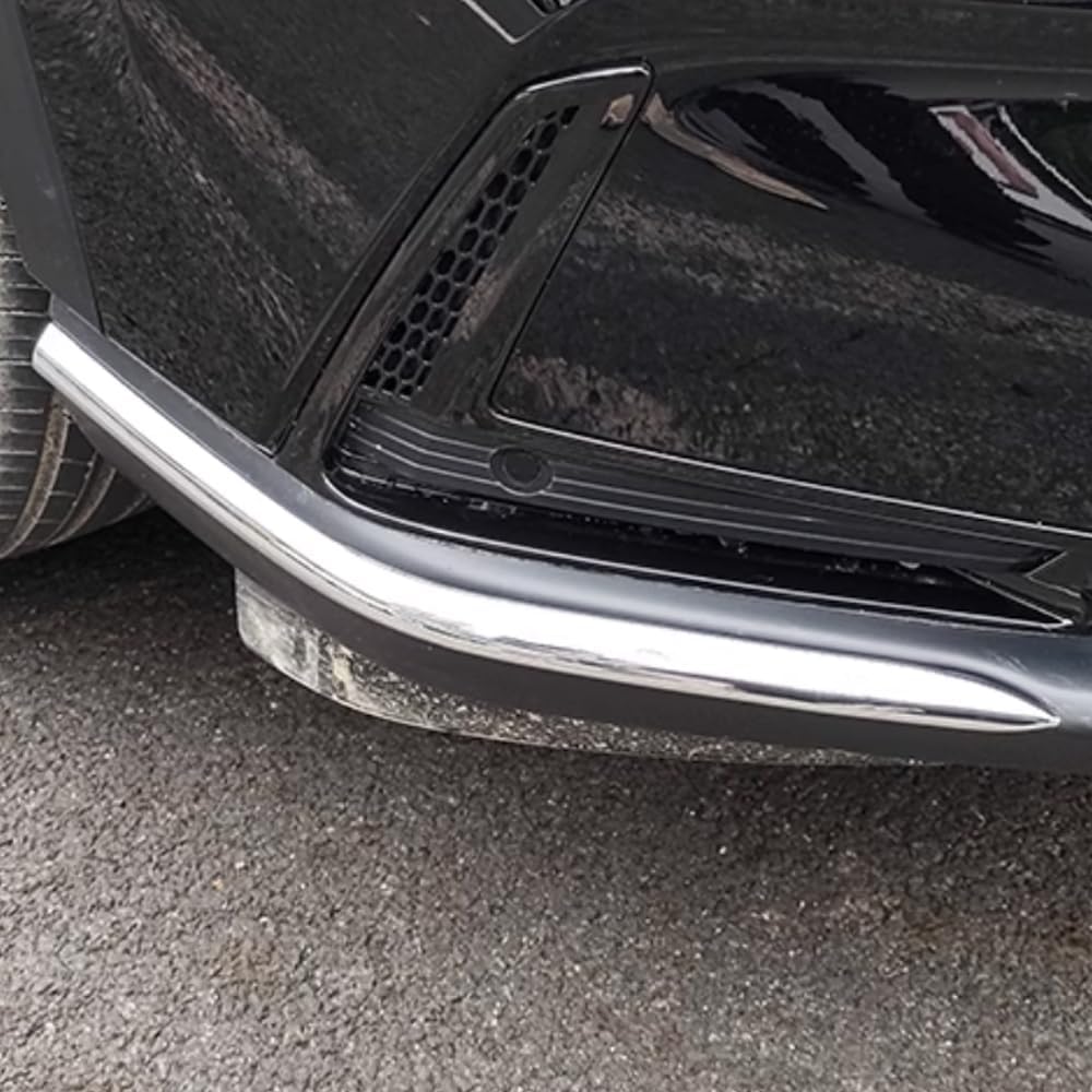 Car Accessories Exterior Front Bumper Corner Protection Cover Trims Compatible with Honda CR-V CRV 2023 2024 2025 2026 (Front: Chrome) 2PCS ABS