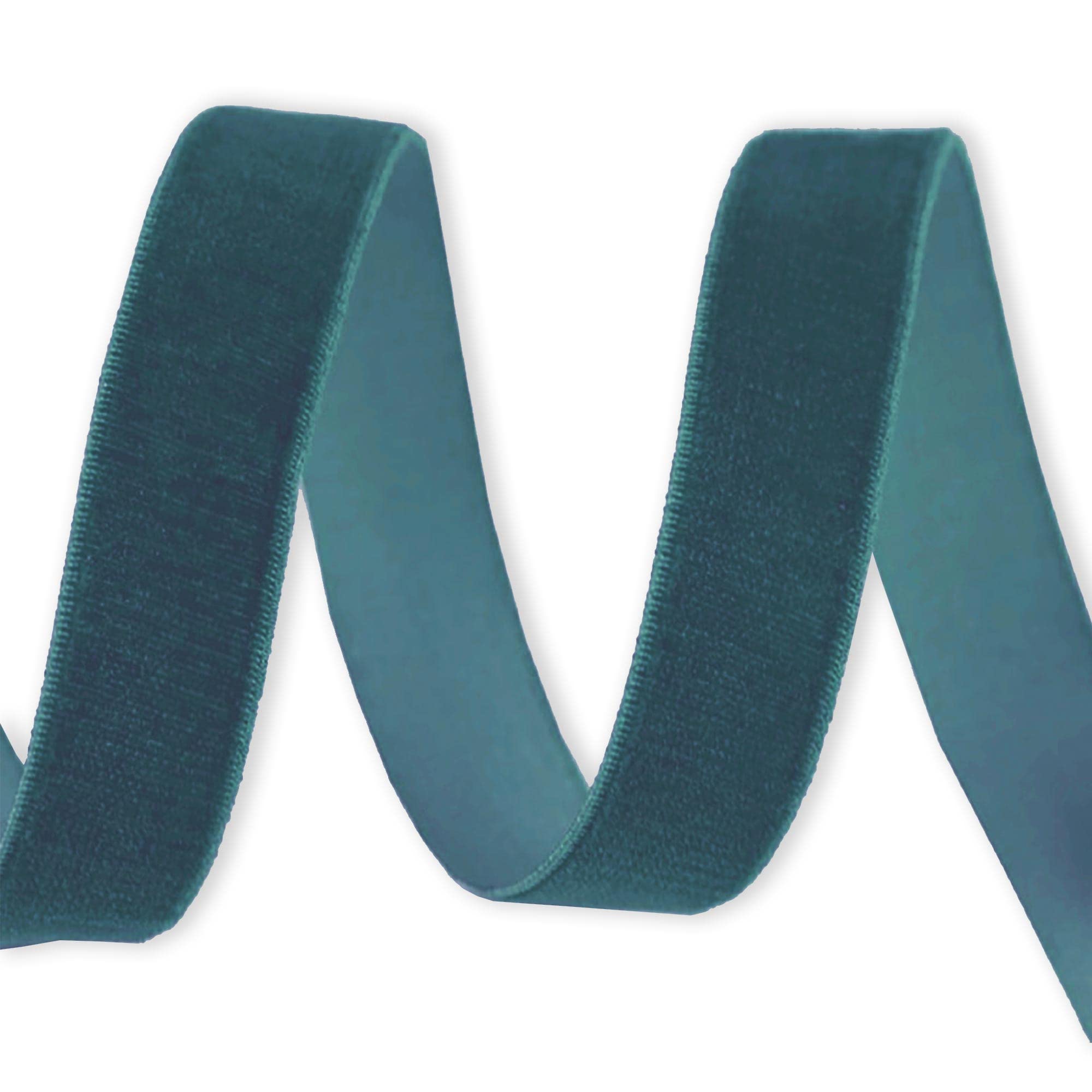 9mm Velvet Elastic Ribbon Flat Stretchy Cord Flat Elastic Velour Tape Sewing Band Trimming for Skirts Trousers Waistbands Headband Masks Clothing Arts & Crafts (9mm - Turquoise - 3 Meters)