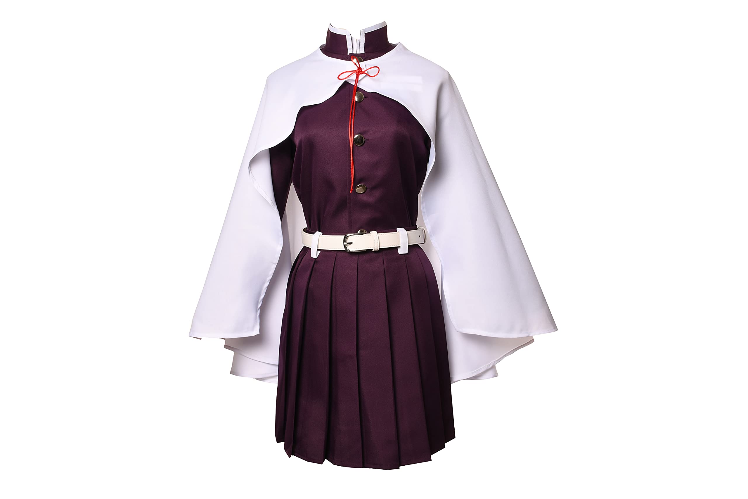 Women's Kanao Tsuyuri Cosplay Costume Purple Skirt Halloween Outfit With Hairpin