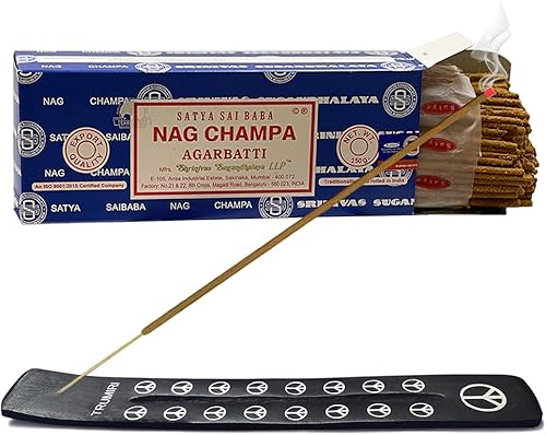 Miniatura 7 de TRUMIRI Paquete de soporte para varillas de incienso con varillas de incienso Satya Sai Baba Nagchampa 882oz paquete de 1 aproximadamente 250 varitas