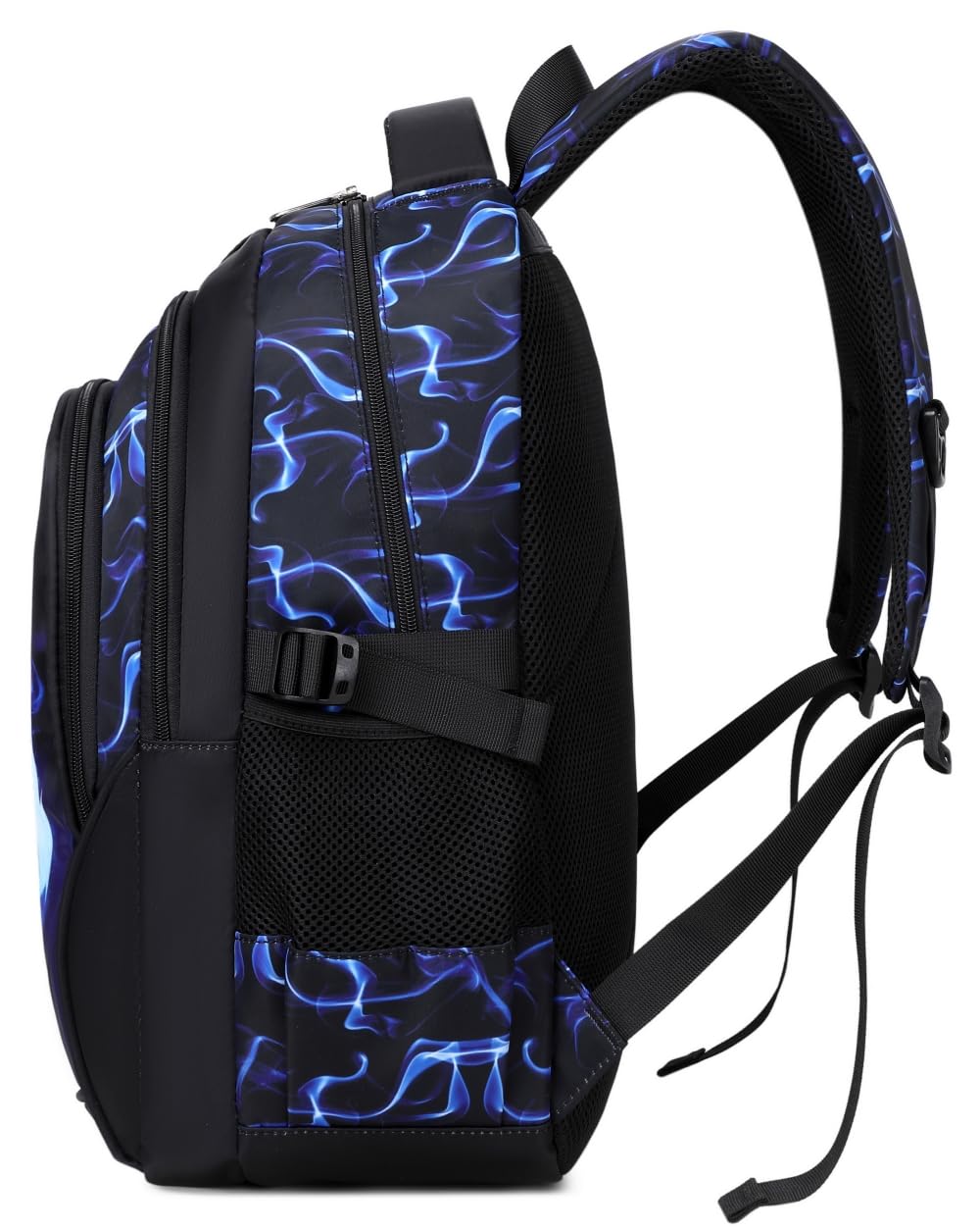 Zaino Da Scuola Per Ragazzi Zaino Secondario Zaino Per Adolescenti Resistente Di Grandi Dimensioni Impermeabile (5-Blu Calcio)
