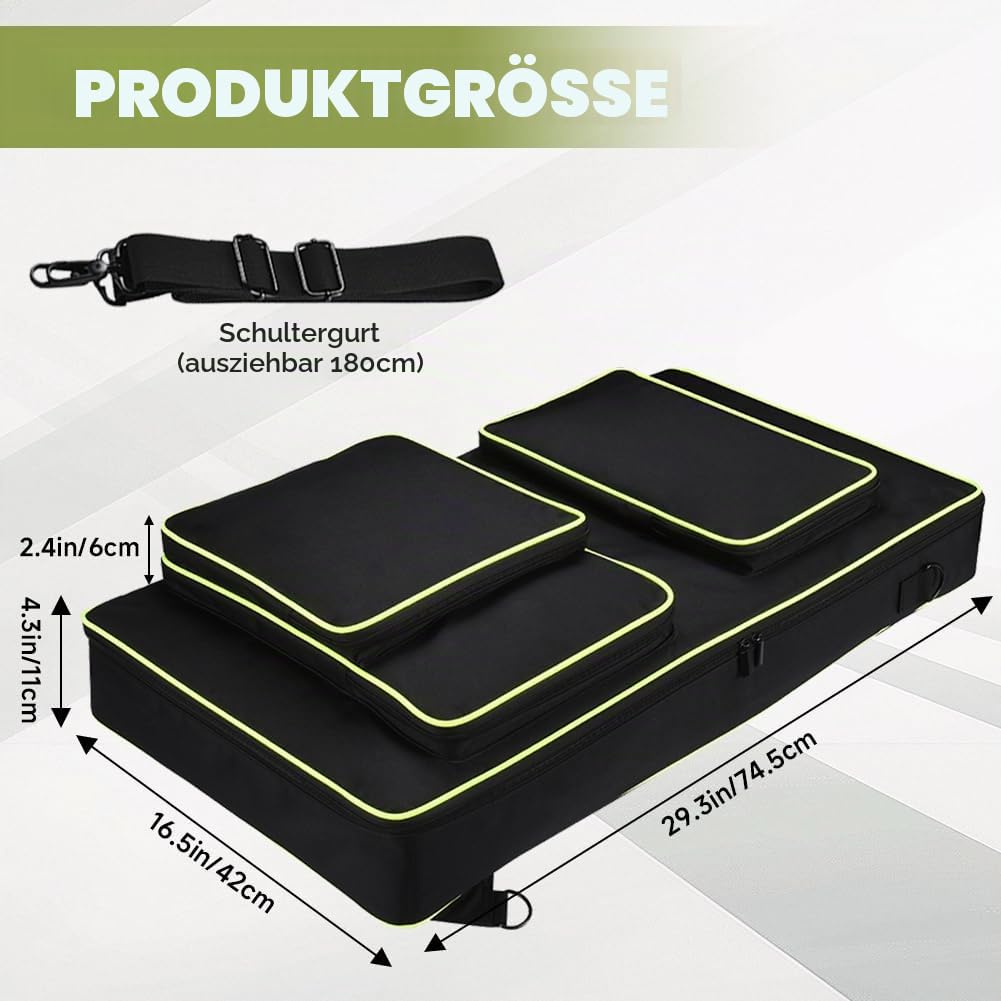 DJ Controller Tasche für Pioneer DJ DDJ-FLX10 / DDJ-1000 / DDJ-1000SRT | Tragbare DJ Controller Reisetasche für AlphaTheta DDJ-GRV6, Aufbewahrungs Schutzhülle mit Verstellbare Schultergurte