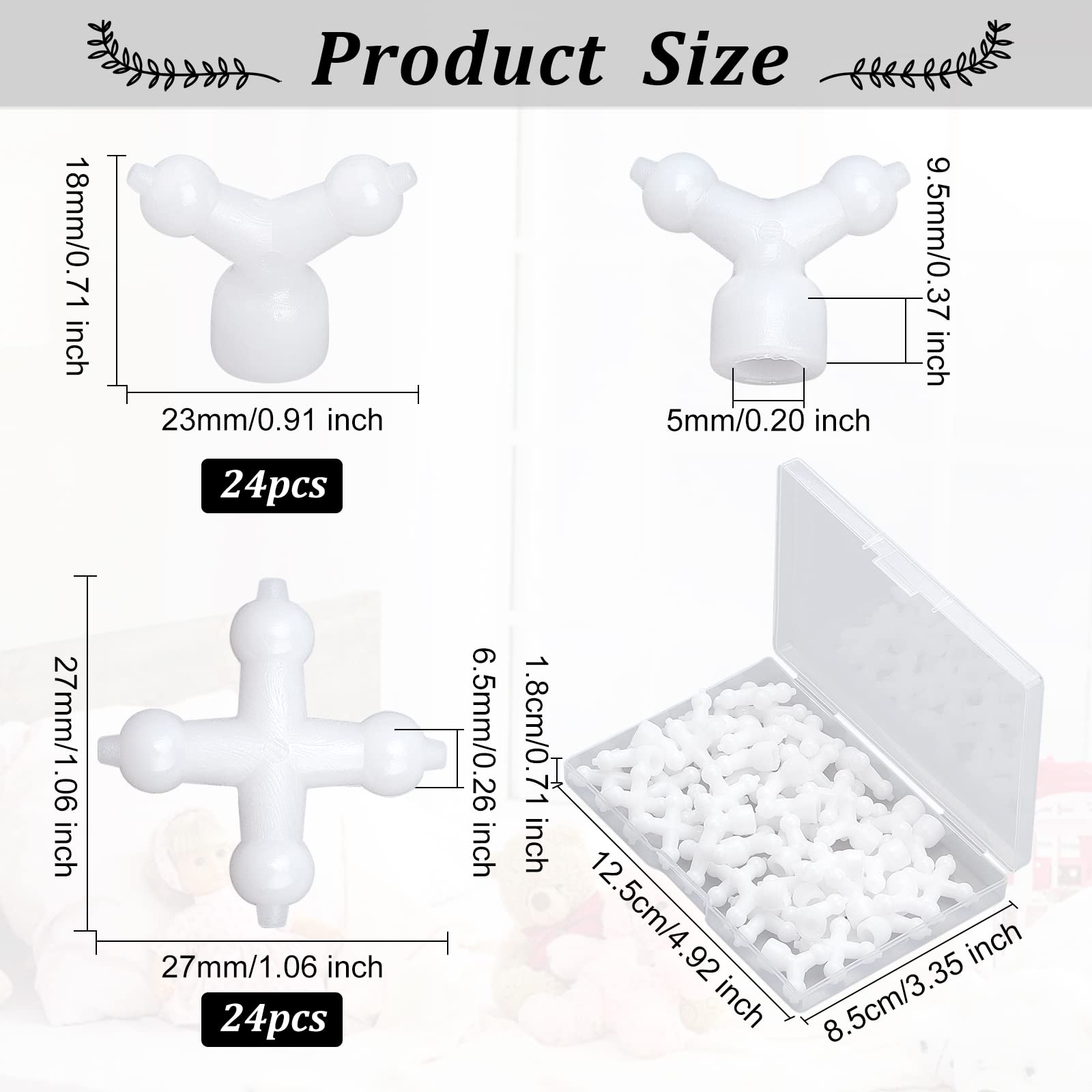 OLYCRAFT 2 Ensemble Jeton Ball Socket Squelette Joint 7/12 mm Blanc Réglable Armature Flexible avec Connecteurs de Poitrine Y & X Flex Ball Socket avec Kit D'Outils pour la Fabrication de Poupées OLYCRAFT 2 Ensemble Jeton Ball Socket Squelette Joint 7/12 mm Blanc Réglable Armature Flexible avec Connecteurs de Poitrine Y & X Flex Ball Socket avec Kit D'Outils pour la Fabrication de Poupées