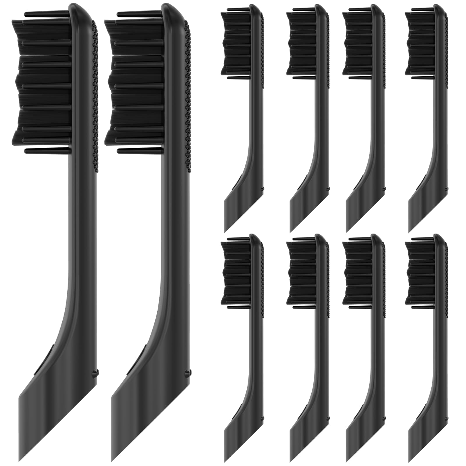 iOearryCompatible Quip Electric Toothbrush Replacement Heads, 10 Pack, Black