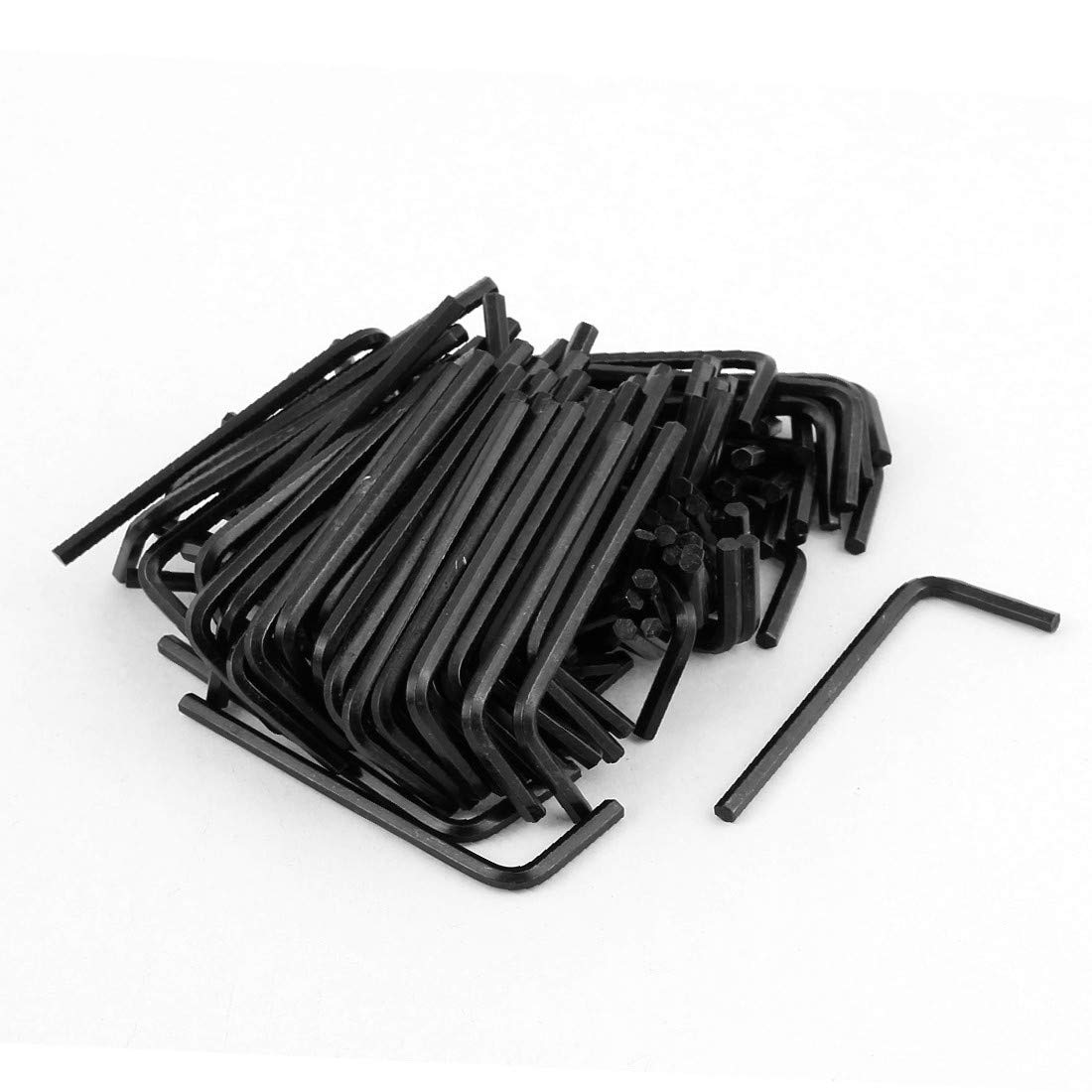Utensile esagonale metrico esagonale metrico a forma di L da 100 mm in acciaio da 3 pz(100 Stücke 3mm Stahl L-förmigen metrischen Sechskant-Innensechskantschlüssel-Werkzeug schwarz