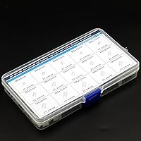 Vista 2 de M4 M5 M6 - Juego de tornillos ranurados de nailon con kit de colección de pivotes planos, 300 piezas