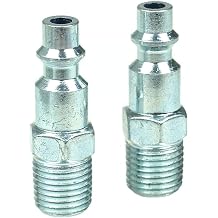 1/4" Industrial I/M Style Steel Plug with 1/4" Male NPT Thread Pair New Rolair