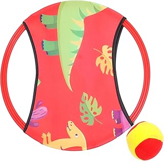 NUOBESTY 1 Conjunto De Brinquedos De Arremesso De Bola Jogo De Playground Kit De Bola Pegajosa Desenhos Animados Jogo De Pegar E Jogar Jogo De Remo Bolas De Arremesso De Brinquedos