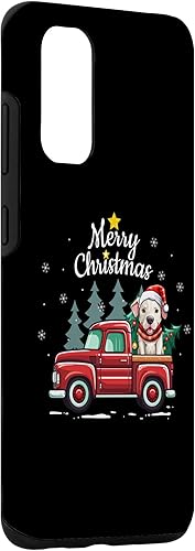 Miniatura 3 de Galaxy S20 Dogo Argentino Christmas Dog Truck Plaid Funny Xmas Tree Case