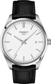 TISSOT(ティソ) 正規輸入品 PR 100 腕時計 40mm ブラック文字盤 T1504101601100 | クオーツ・100m防水・サファイアクリスタルガラス・316Lステンレスケース・レザーストラップ・日付表示・メンズ