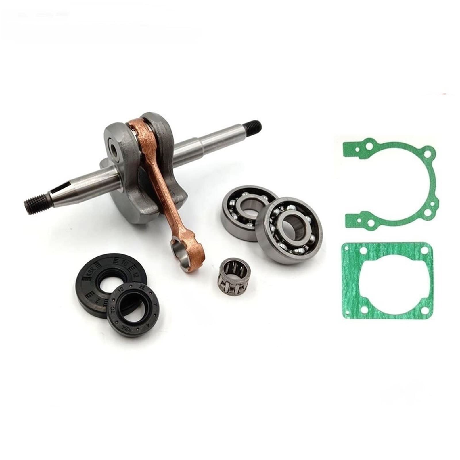 IWBR Crankshaft Crank Shaft Ball Bearing Oil Seal Gaskets Kit Fit For ZENOAH G3800 38CC Chinese Chainsaw 3800