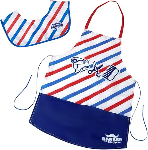 Miniatura 9 de G.C Juego de 52 piezas de peluquería para niños, juego de peluquería para niños, juego de afeitado con secador de pelo, afeitadora, rasuradora,