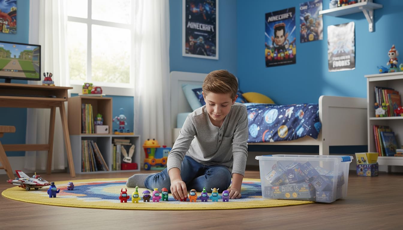 Toikido Among us zestaw 18 figurek akcji pasujących do fantastycznych stworzeń 5 cm
