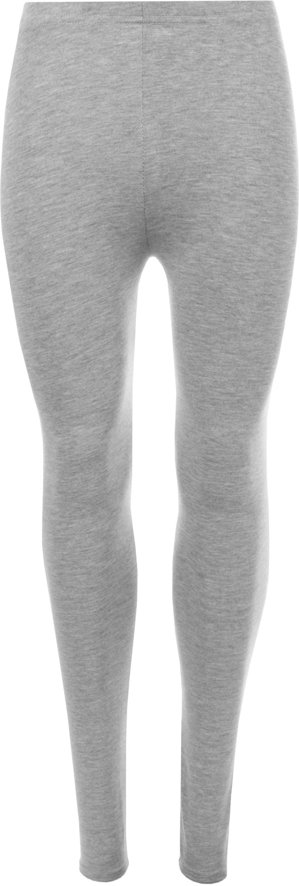 WearAll Ladies Stretch Long Leggings Womens Plus Size Light Grey 28/30