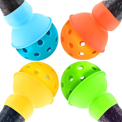 Retriever de bolas de pickleball de silicona, se adapta a todas las paletas de pickleball, accesorio de bola de pickleball con ventosa para recoger