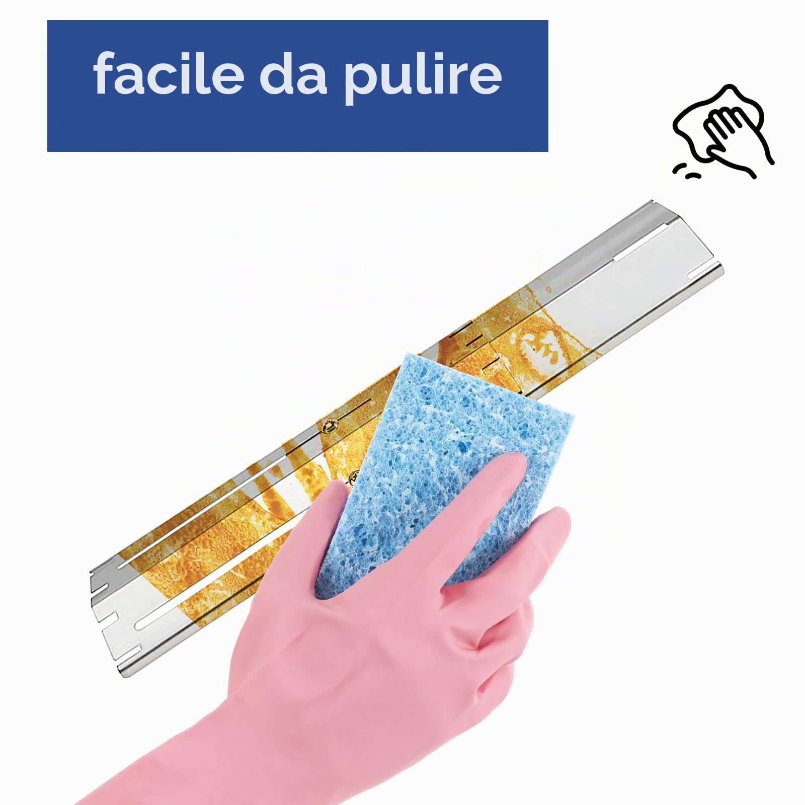 30 cm Fino a 53 cm, Copertura Universale per bruciatori a Gas, distributore di Fiamme in Acciaio Inox, Ricambio per la Maggior Parte dei Barbecue a Gas Landmann (5 Pezzi)