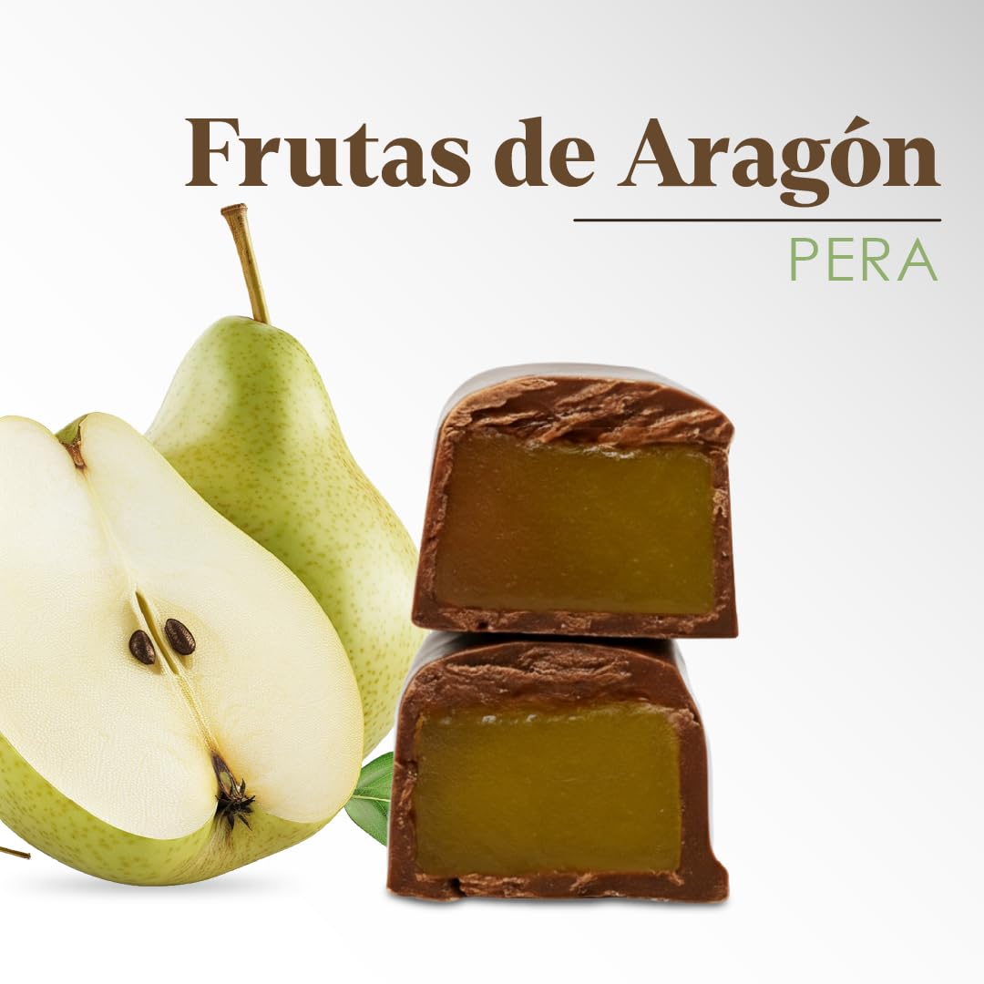 LAPASION - Frutas de Aragón con chocolate | Frutas cubiertas con chocolate | cestas para regalar | Surtidos de Chocolates |fruta confitada | 250g x 2 cestos